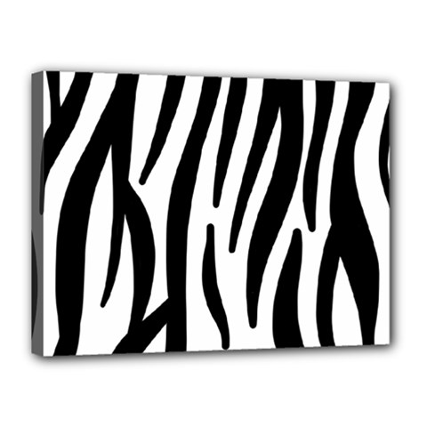 Seamless Zebra A Completely Zebra Skin Background Pattern Canvas 16  X 12  by Amaryn4rt
