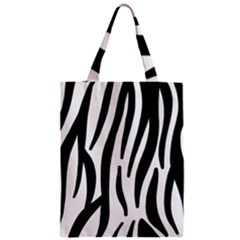Seamless Zebra A Completely Zebra Skin Background Pattern Zipper Classic Tote Bag by Amaryn4rt