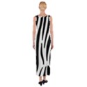 Seamless Zebra A Completely Zebra Skin Background Pattern Fitted Maxi Dress View2