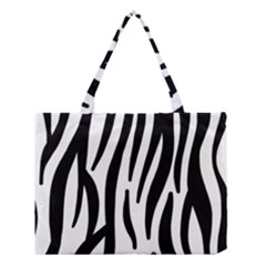Seamless Zebra A Completely Zebra Skin Background Pattern Medium Tote Bag by Amaryn4rt