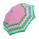 Easter Chevron Pattern Stripes Folding Umbrellas View2