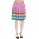 Easter Chevron Pattern Stripes Pleated Skirt View1