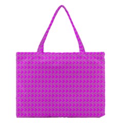 Clovers On Pink Medium Tote Bag by PhotoNOLA