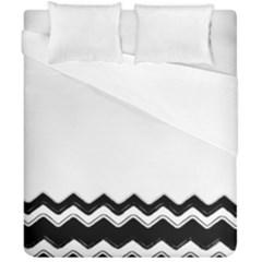 Chevrons Black Pattern Background Duvet Cover Double Side (california King Size) by Amaryn4rt