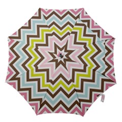 Chevrons Stripes Colors Background Hook Handle Umbrellas (small) by Amaryn4rt