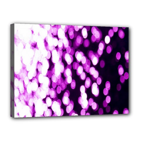 Bokeh Background In Purple Color Canvas 16  X 12  by Amaryn4rt
