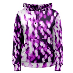 Bokeh Background In Purple Color Women s Pullover Hoodie by Amaryn4rt