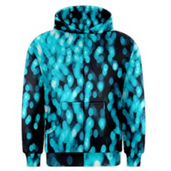 Bokeh Background In Blue Color Men s Zipper Hoodie by Amaryn4rt