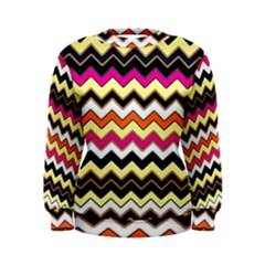 Colorful Chevron Pattern Stripes Women s Sweatshirt by Amaryn4rt