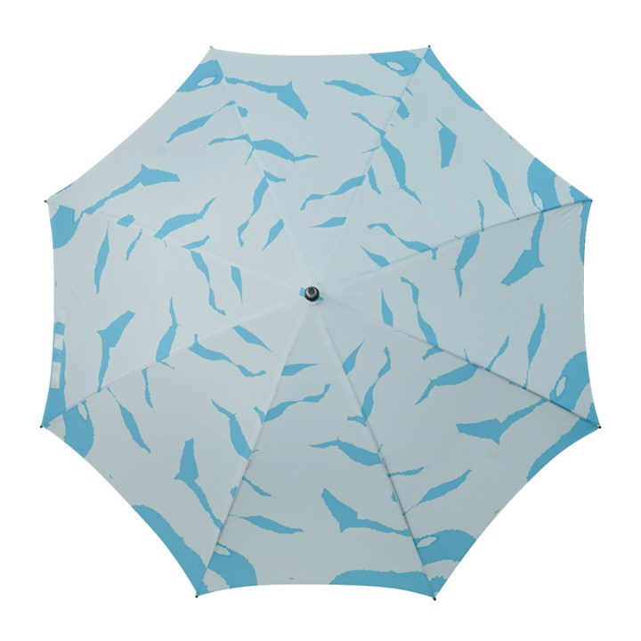 Blue Tiger Animal Pattern Digital Golf Umbrellas