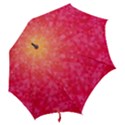 Abstract red octagon polygonal texture Hook Handle Umbrellas (Medium) View2