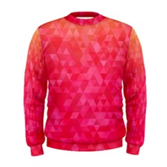 Abstract Red Octagon Polygonal Texture Men s Sweatshirt by TastefulDesigns