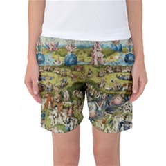 Hieronymus Bosch Garden Of Earthly Delights Women s Basketball Shorts by MasterpiecesOfArt