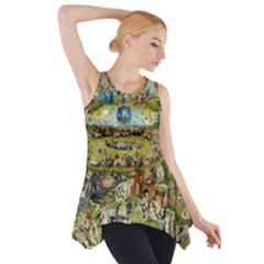 Hieronymus Bosch Garden Of Earthly Delights Side Drop Tank Tunic by MasterpiecesOfArt