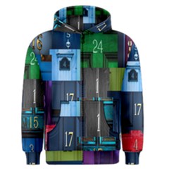 Door Number Pattern Men s Zipper Hoodie by Amaryn4rt