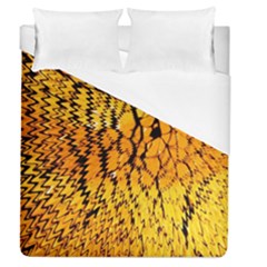 Yellow Chevron Zigzag Pattern Duvet Cover (Queen Size)