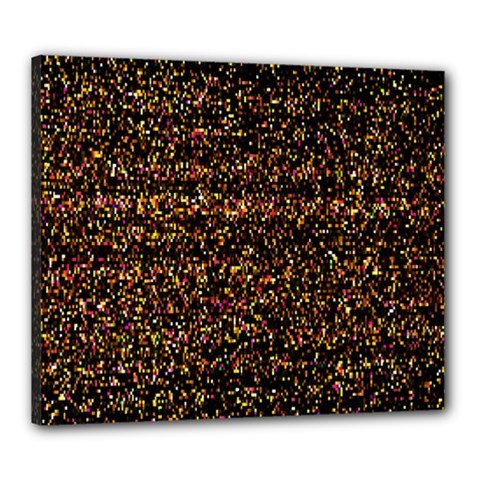 Colorful And Glowing Pixelated Pattern Canvas 24  X 20  by Amaryn4rt