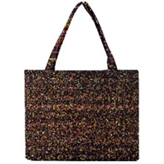 Colorful And Glowing Pixelated Pattern Mini Tote Bag by Amaryn4rt