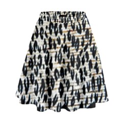 Tiger Background Fabric Animal Motifs High Waist Skirt by Amaryn4rt