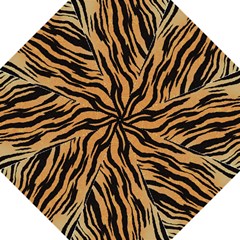 Tiger Animal Print A Completely Seamless Tile Able Background Design Pattern Hook Handle Umbrellas (large) by Amaryn4rt