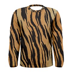 Tiger Animal Print A Completely Seamless Tile Able Background Design Pattern Men s Long Sleeve Tee by Amaryn4rt