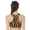 Tiger Animal Print A Completely Seamless Tile Able Background Design Pattern Sports Bra with Border View2