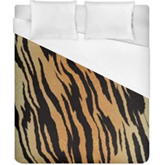 Tiger Animal Print A Completely Seamless Tile Able Background Design Pattern Duvet Cover (california King Size) by Amaryn4rt