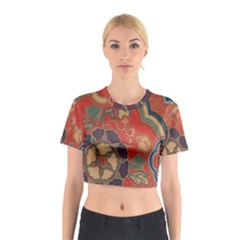 Vintage Chinese Brocade Cotton Crop Top