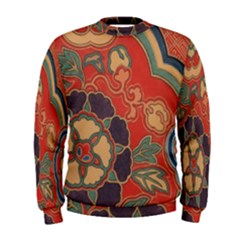 Vintage Chinese Brocade Men s Sweatshirt