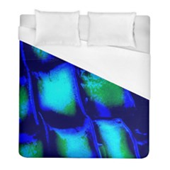 Blue Scales Pattern Background Duvet Cover (full/ Double Size) by Amaryn4rt