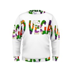 Go Vegan Kids  Sweatshirt by Valentinaart