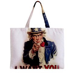 Uncle Sam Zipper Mini Tote Bag by Valentinaart