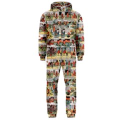 Old Comic Strip Hooded Jumpsuit (men)  by Valentinaart