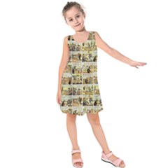 Old Comic Strip Kids  Sleeveless Dress by Valentinaart