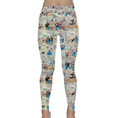 Old Comic Strip Classic Yoga Leggings by Valentinaart