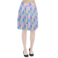 Patchwork Pleated Skirt