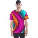 Fractal Wallpaper Color Pipes Men s Sport Mesh Tee View1