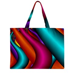 Fractal Wallpaper Color Pipes Zipper Mini Tote Bag