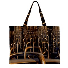 Fractal Image Of Copper Pipes Zipper Mini Tote Bag by Amaryn4rt