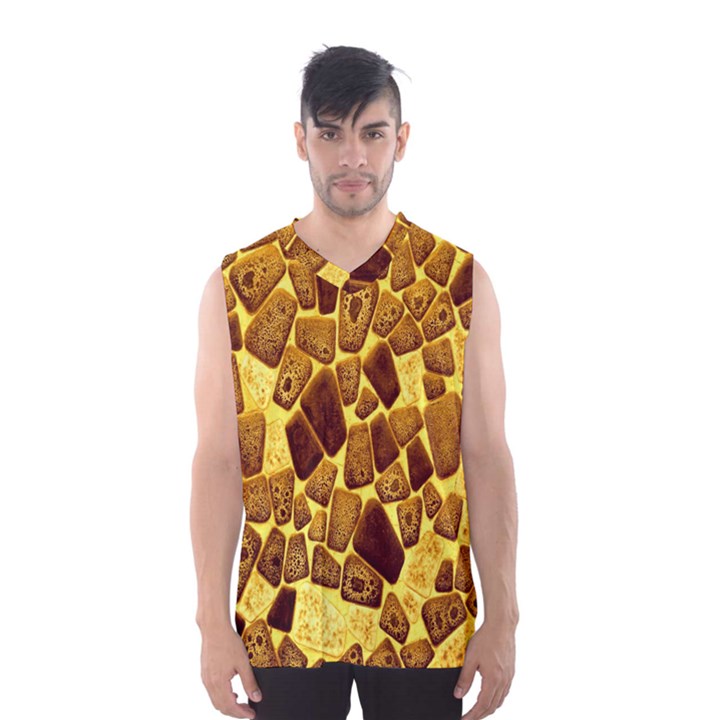 Yellow Cast Background Men s Basketball Tank Top