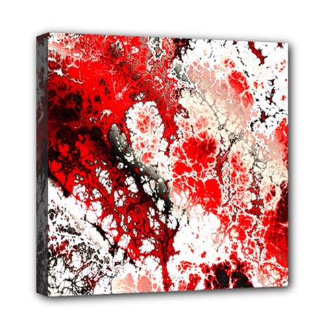 Red Fractal Art Mini Canvas 8  X 8  by Amaryn4rt