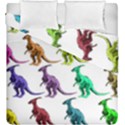 Multicolor Dinosaur Background Duvet Cover Double Side (King Size) View1