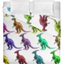 Multicolor Dinosaur Background Duvet Cover Double Side (King Size) View2