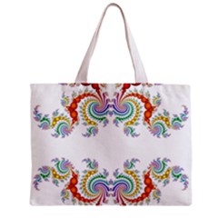 Fractal Kaleidoscope Of A Dragon Head Zipper Mini Tote Bag by Amaryn4rt