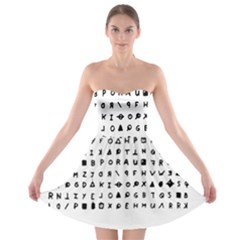 Zodiac Killer  Strapless Bra Top Dress by Valentinaart