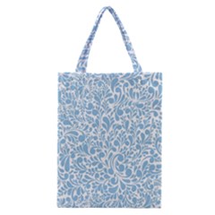 Blue Pattern Classic Tote Bag by Valentinaart