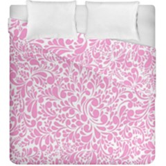 Pink Pattern Duvet Cover Double Side (king Size) by Valentinaart