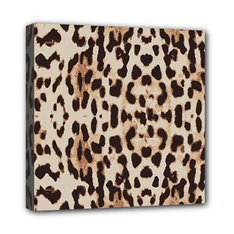 Leopard pattern Mini Canvas 8  x 8 