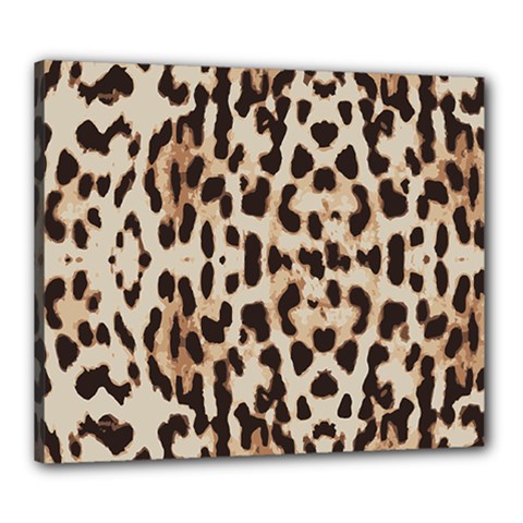 Leopard pattern Canvas 24  x 20 