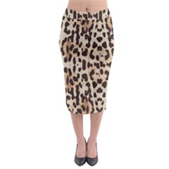 Leopard pattern Midi Pencil Skirt